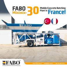 신품 콘크리트 플랜트 FABO MINIMIX-30 MOBILE CONCRETE PLANT 30 M3/H READY IN STOCK